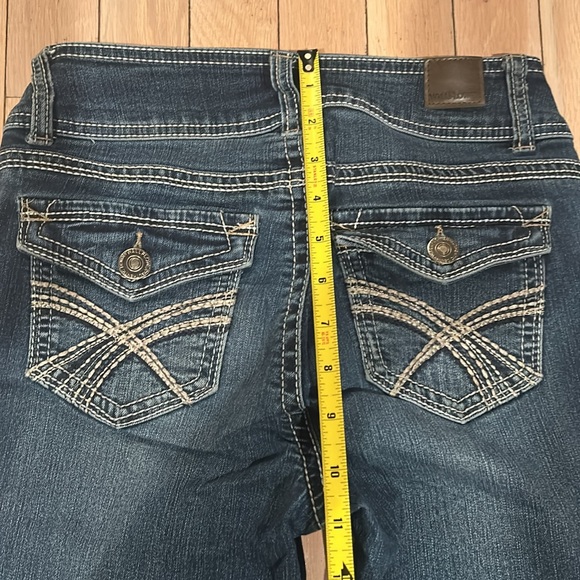 Wallflower ‘Luscious Curve’ Style Womens 2000s Style Denim Double Button Sz 1 - Picture 6 of 14